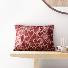 Outdoor store valentine pillows